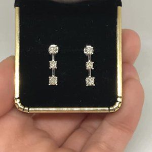 10k diamond earrings